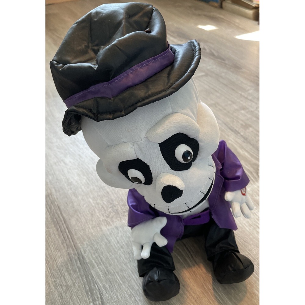 Kids of America 13" Purple Halloween Skeleton Singing Rocking Robin Animated